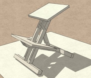трехмерный вид стула