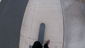 катание на скейте от первого лица с GoPro